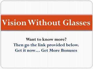 How To Improve Eyesight Naturally