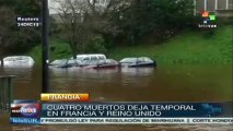 Cuatro muertos en Francia y Reino Unido, por la tormenta