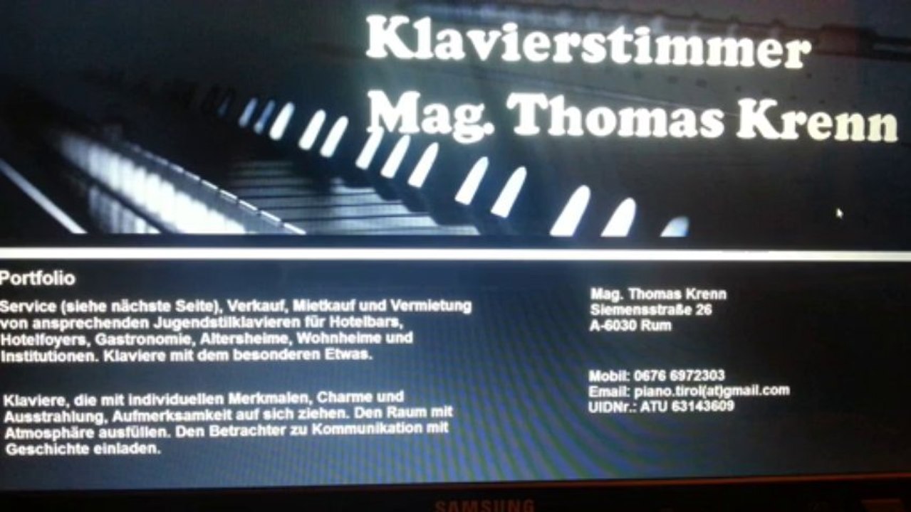 KLAVIERSTIMMER INNSBRUCK TEL.: 06766972303