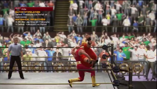 PS3 - WWE 2K14 - Hulkamania Runs Wild - Match 10 - Yokozuna vs Bret Hart & Hulk Hogan vs Yokozuna