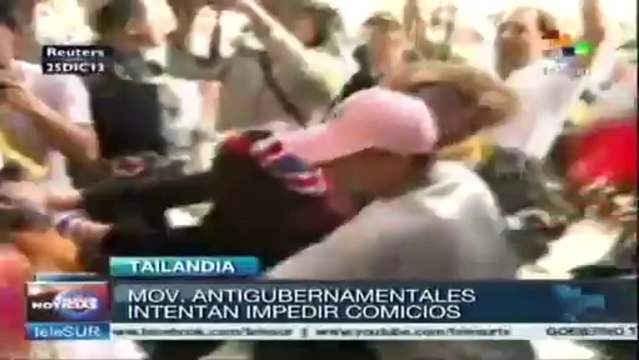 Tailandia: opositores buscaban impedir inscripciones electorales