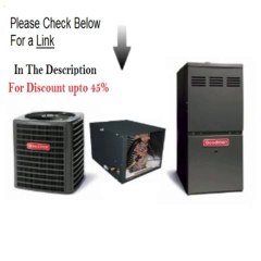 Clearance Goodman R410A 18 SEER Complete Split System Dual Fuel 3 Ton DSZC180361, CHPF3743C6, GMVC950704CX,