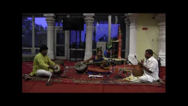 HINDU TEMPLE OF GREATER CHICAGO: EKANTHA SEVA VEENA CONCERT: SRI NITYA PARITI: TELISI RAMA CHINTANA