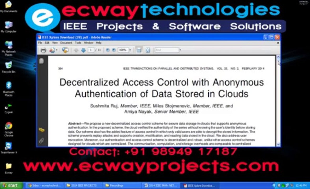 Decentralized Access Control with Anonymous Authentication of Data Stored in Clouds