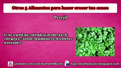 Alimentos para hacer crecer los senos