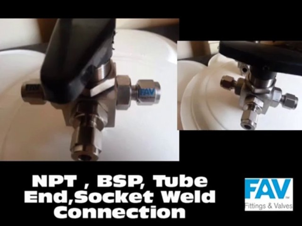 FAV SS316 5 Way Ball Valves