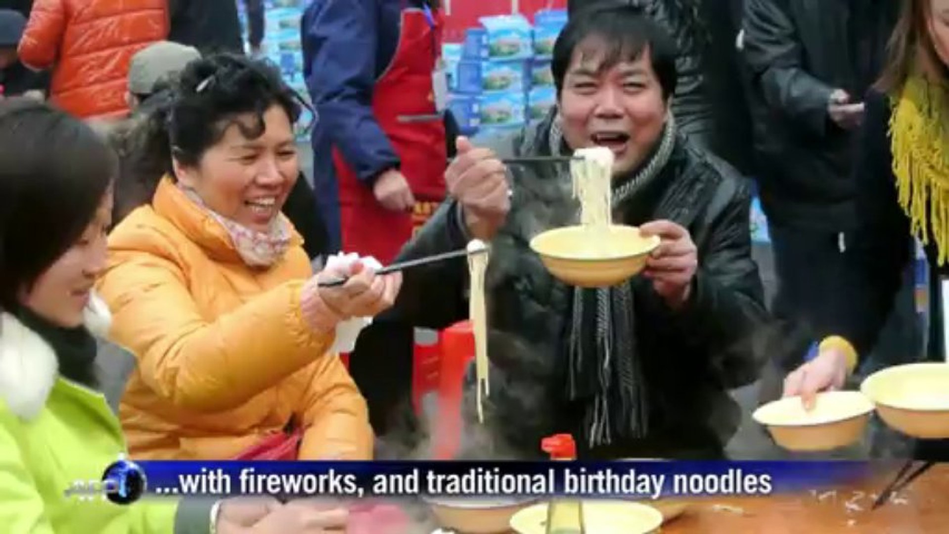 ⁣China marks Mao's birth with noodles and songs