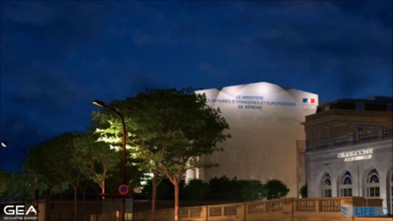 Modelisation 3D architecturale - Palais du Quai d'Orsay - Scanner 3D - www.life3D.fr