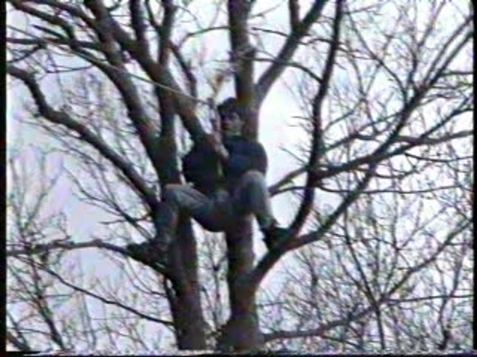 chute en tyrolienne (poulie) 1ier essai