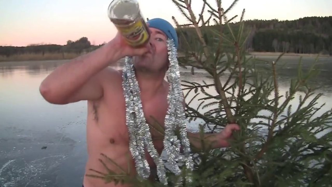 A drunk dumb and crazy guy wishes you a Merry Christmas!