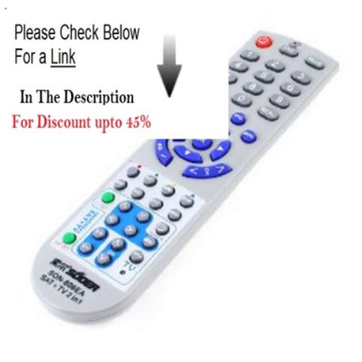 Clearance Amico SON-806EA Battery Power Universal SAT+TV Remote Control for VCD DVD VCR