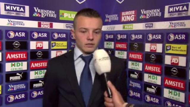 29-01-2012 Jordy Clasie na Feyenoord - Ajax