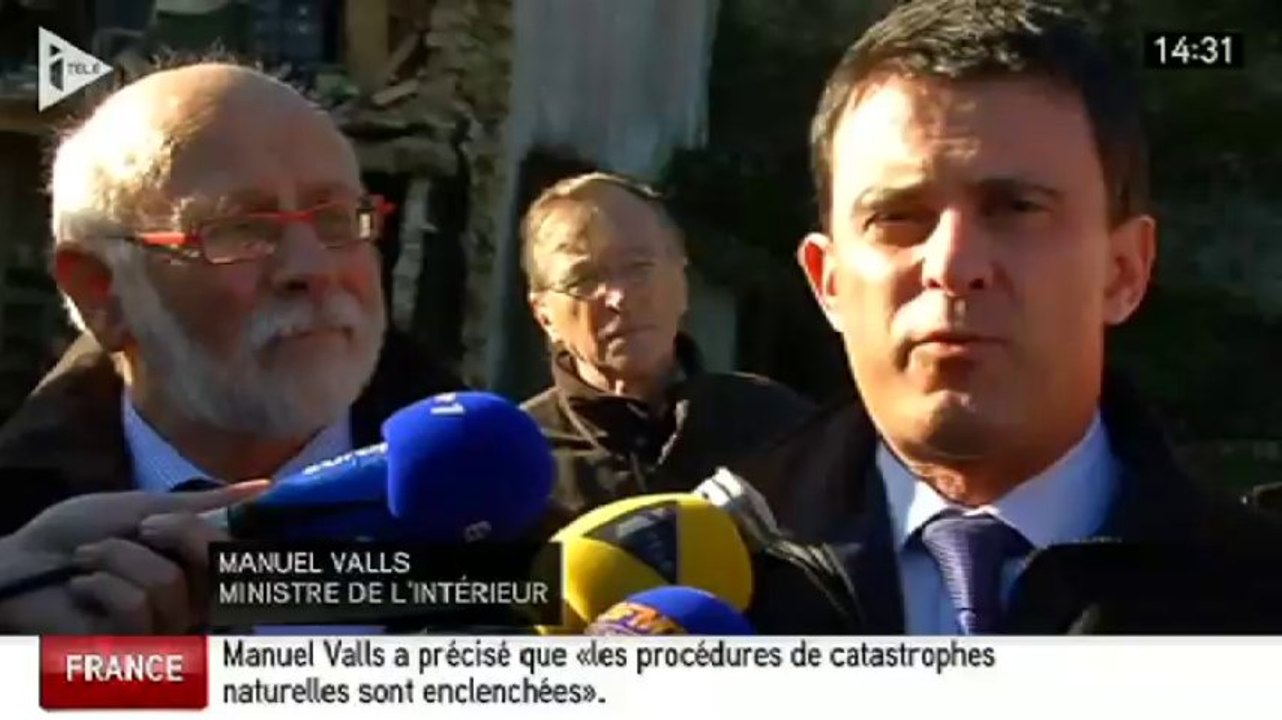 Tempête Dirk : Valls reconnaît une "erreur d'appréciation"