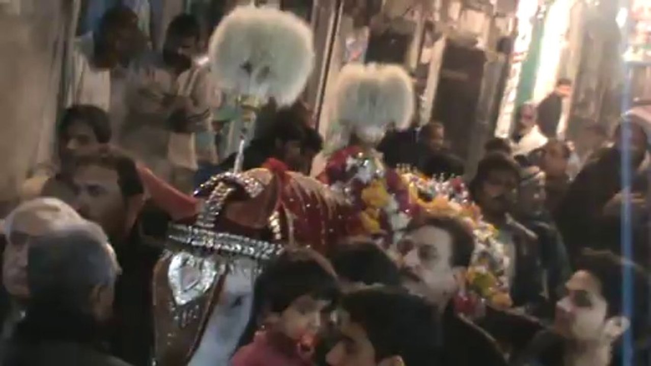 Zuljinah from Imambargah Shamsiyan Dehli Gate Lahore on 23-December-2013 (19 Safar 1435 AH)