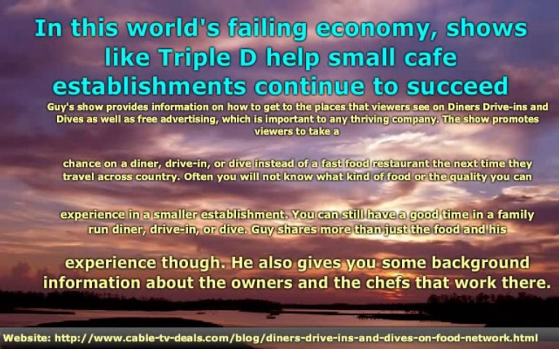 Diners, Drive-ins, and Dives on Food Network