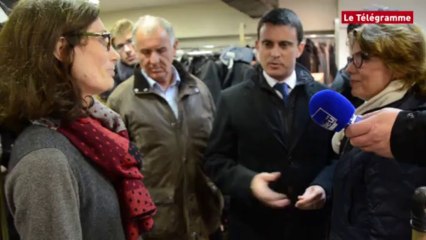 Morlaix. Valls : "Le commerce, c'est la vie !"