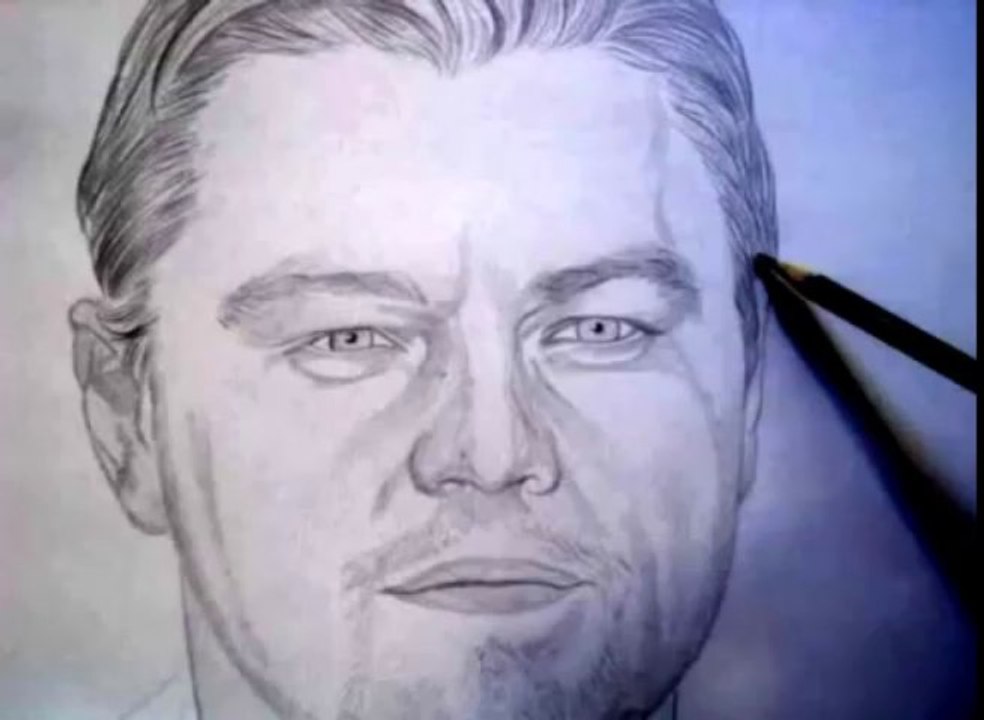 Leonardo di Caprio Aulas grátis desenhos e pinturas de retratos