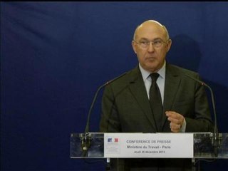 Michel Sapin: "1.300 chômeurs de moins par mois" - 26/12