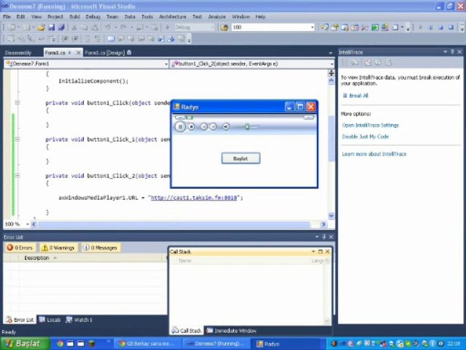 Visual Studio C# | Radyo Programı Yapmak