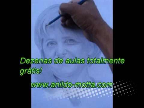 Angela Merkel Aulas grátis desenhos e pinturas de retratos