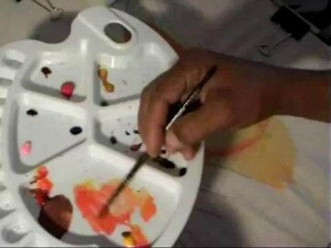 Pintura em tecidos de criança. Parte 2º 1_37min. de aulas passo a passo totalmente grátis