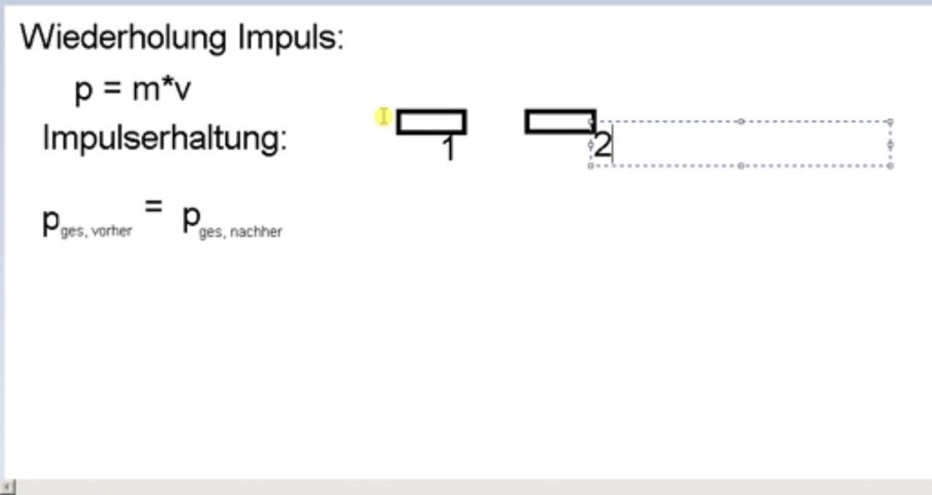 Wiederholung Impulserhaltung