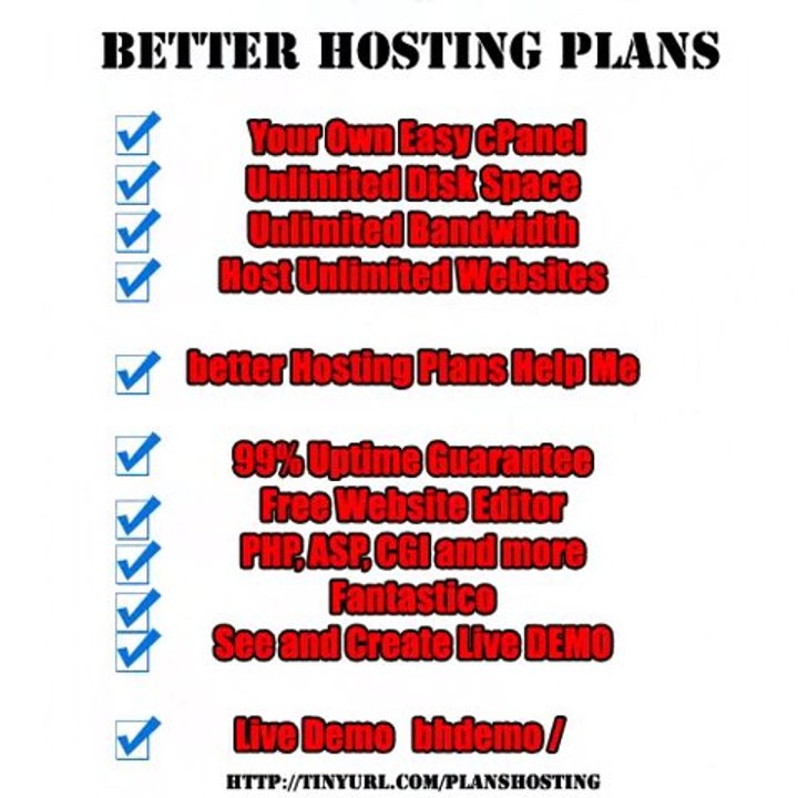 Better Hosting Plans