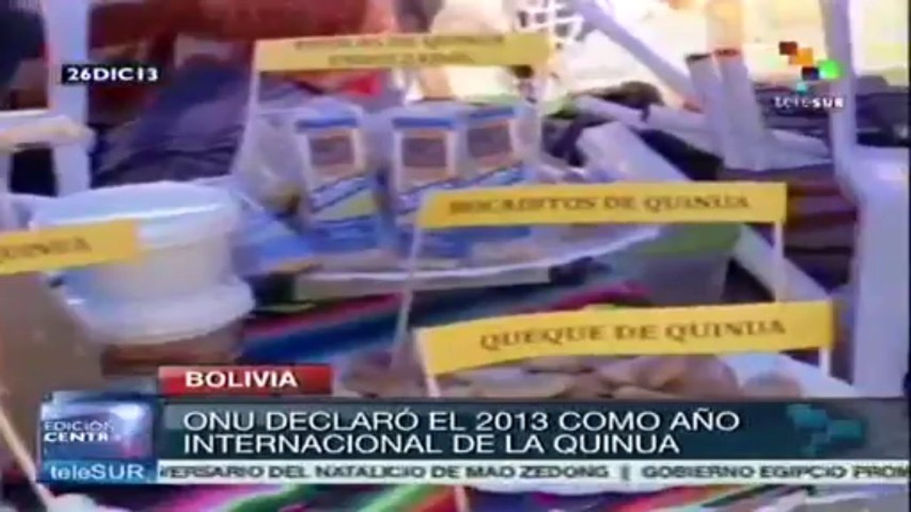 Bolivianos usan métodos ancestrales para el procesamiento de quinua