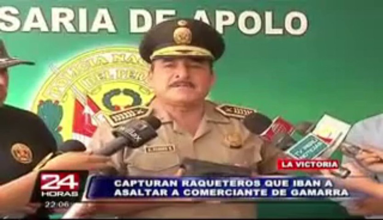 Capturan en La Victoria a banda que robaba autos y motos con pistolas