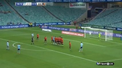 Del Piero Free Kick vs Brisbane Roar