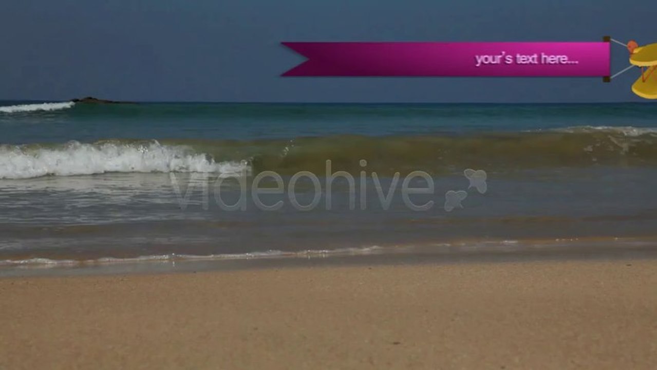 3D Cartoon Plane Lower Third - After Effects Template