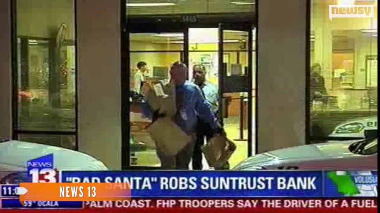 Man dressed as Santa Claus robs Florida bank