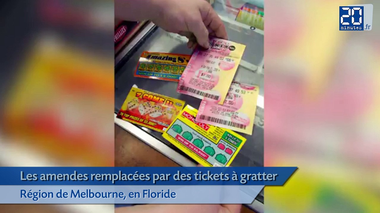 Des tickets à gratter plutôt que des amendes en Floride
