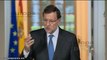 Rajoy ratifica que no habrá consulta en Cataluña