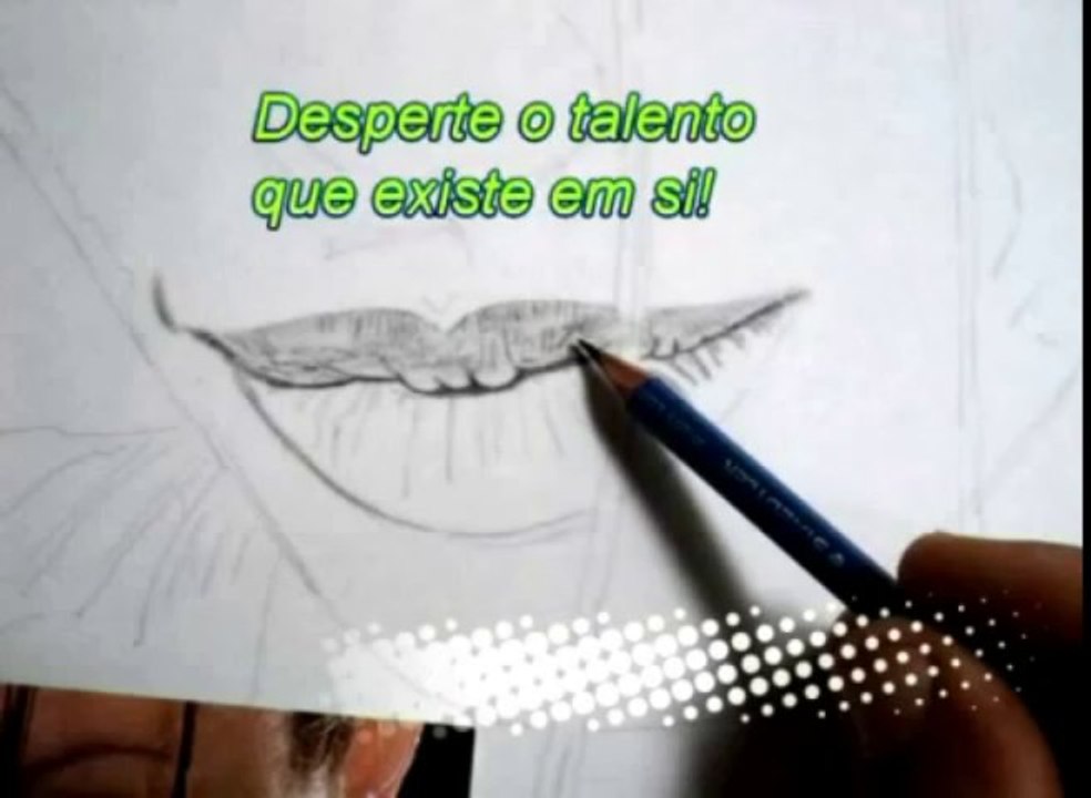 Desenho dos lábios passo a passo aulas grátis