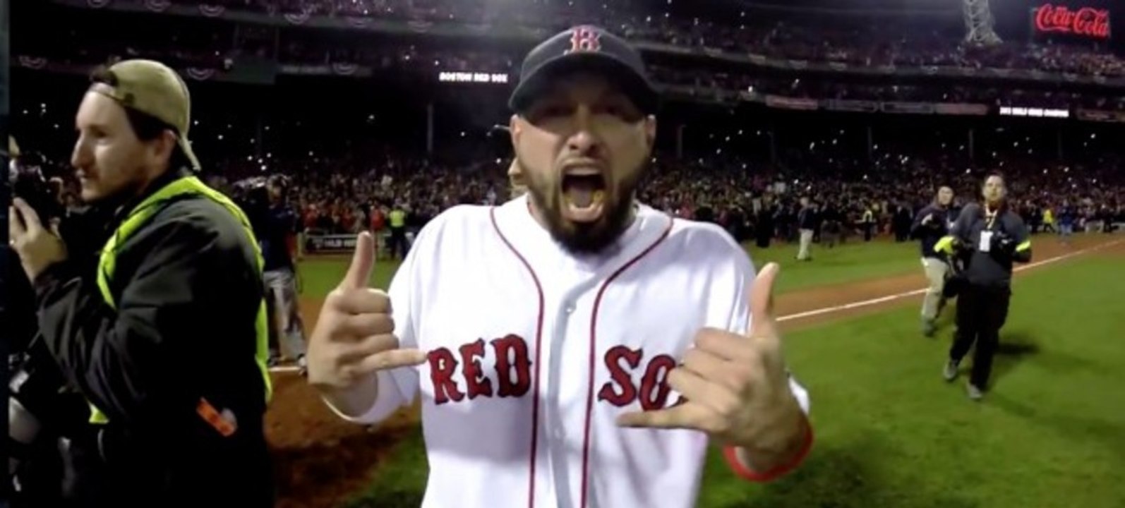 Boston Red Sox MLB World Series Victory Filmed with GoPro from the inside !!