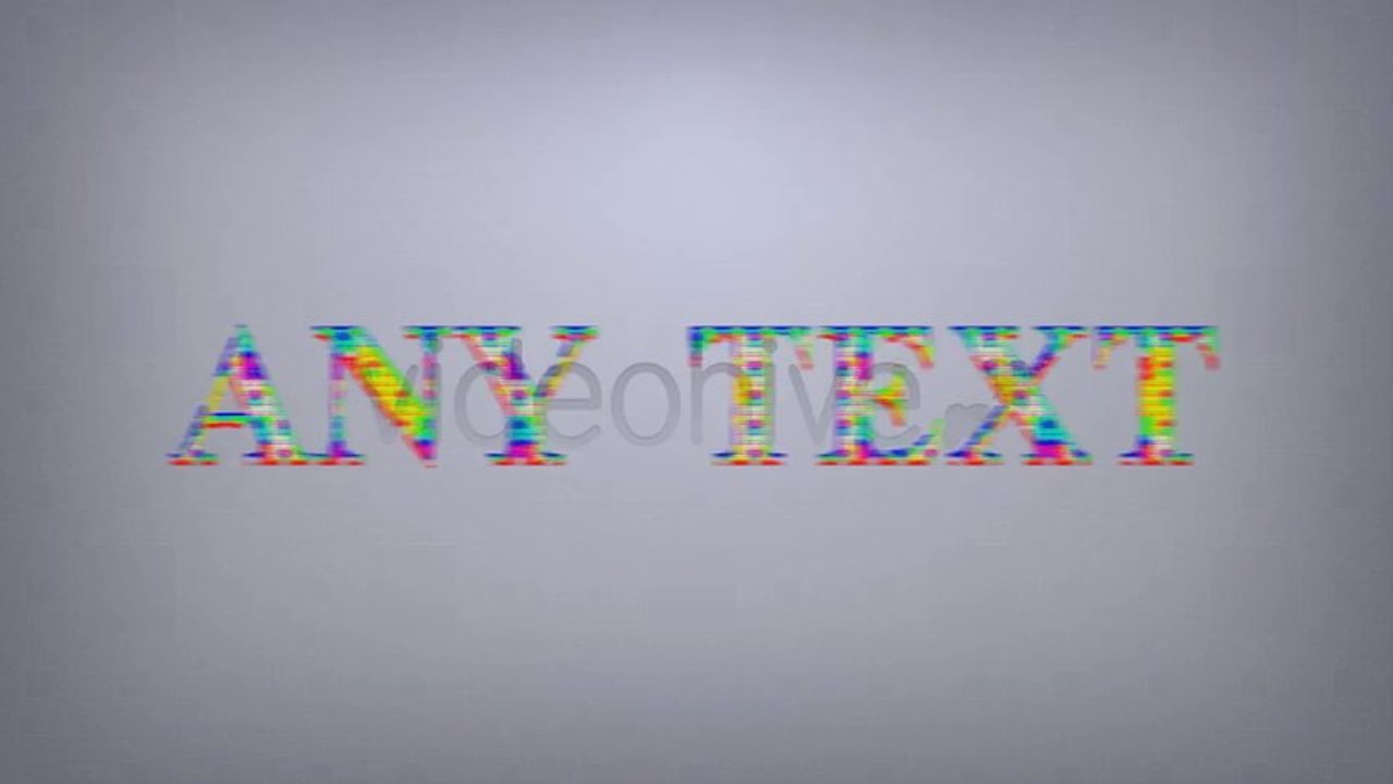 Glitch Opener - After Effects Template