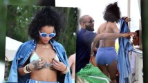 Rihanna muestra su cuerpo de biquini en Barbados