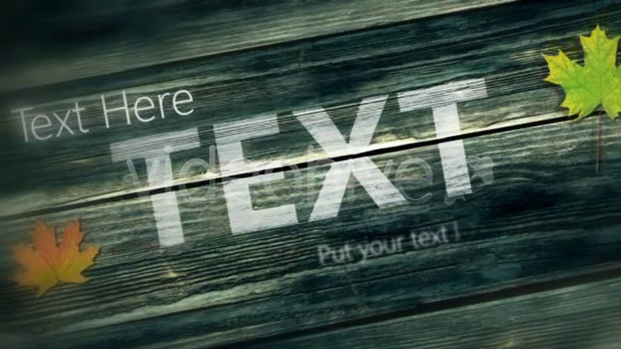 Moving Wood Texts - After Effects Template