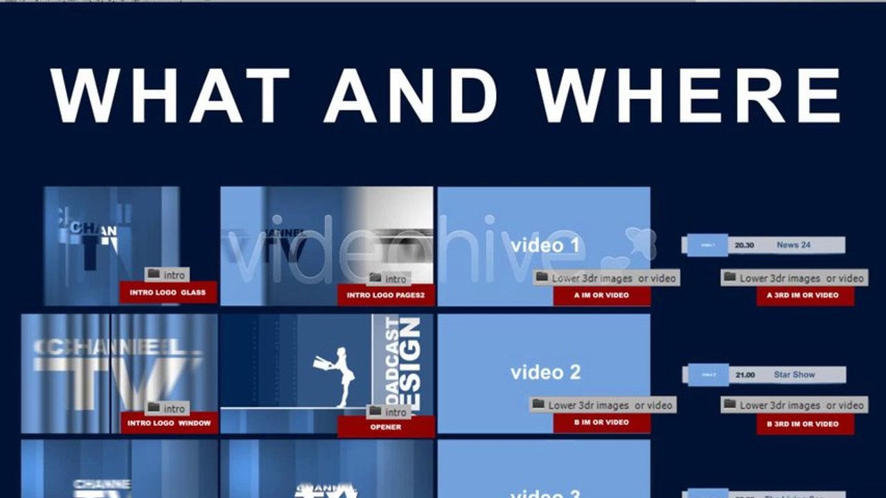 Broadcast Design TV Channel - Full Package - After Effects Template