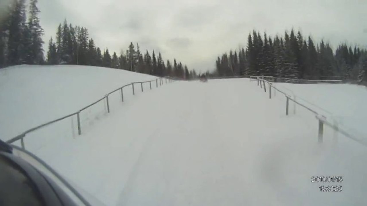 9 Quad Bikes...1 Awesome Snow Trail