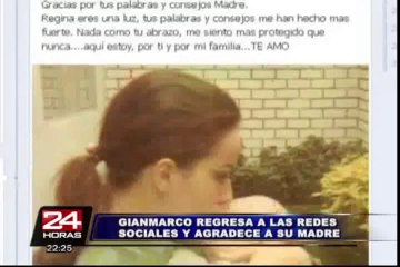 Gian Marco decidió volver al facebook y twitter por consejos de su mamá