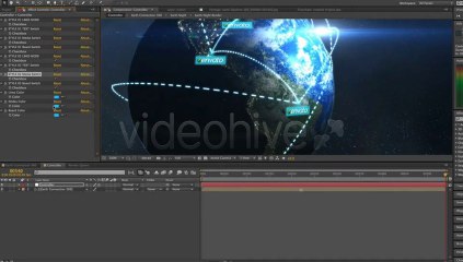 Earth Connection Looped 360 - After Effects Template