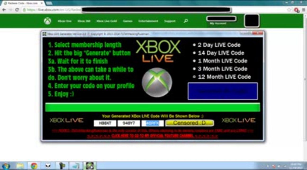 NO SURVEY] Xbox Live Code Generator With Proof It Works! Virus Scan In Description!