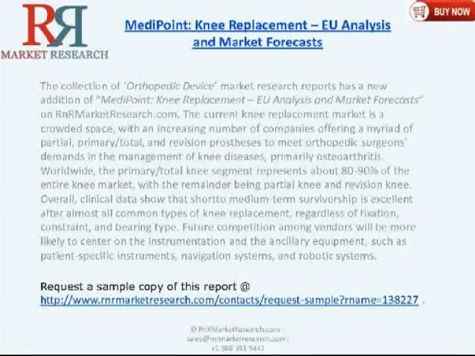 RnRMR: Knee Replacement Market – EU Analysis