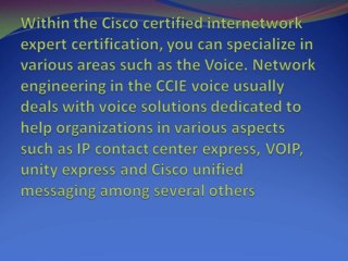 CCIE Voice Certification