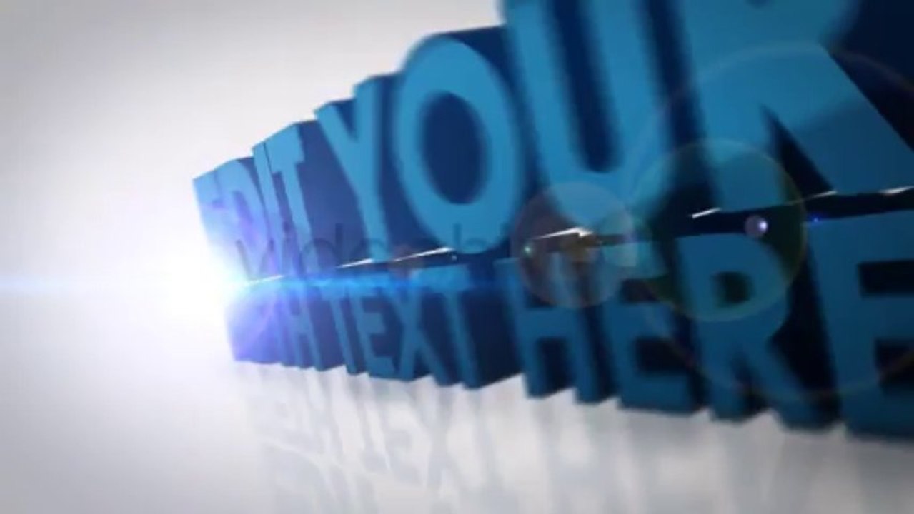 3d Text Reveal - After Effects Template