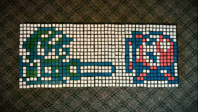Zelda Characters Made From 90 Rubik's Cubes