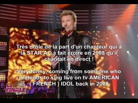 HYPOCRISIE MICHAEL JACKSON par JOHNNY HALLYDAY