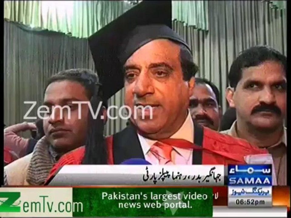 Jahangir Badar Awarded Doctorate of Philosophy (Ph.D) degree in Pakistan Studies